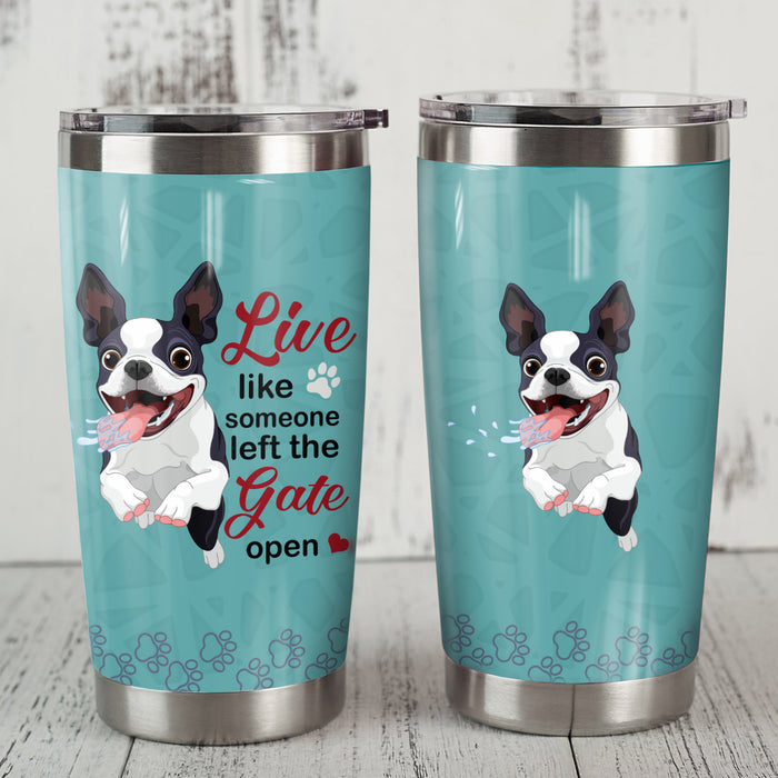 Boston Terrier Dog Steel Tumbler FB0401 69O57 1