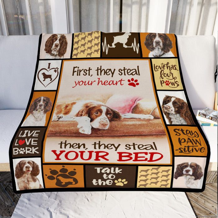 Spinger Spaniel Dog Fleece Blanket MR0501 81O49 1