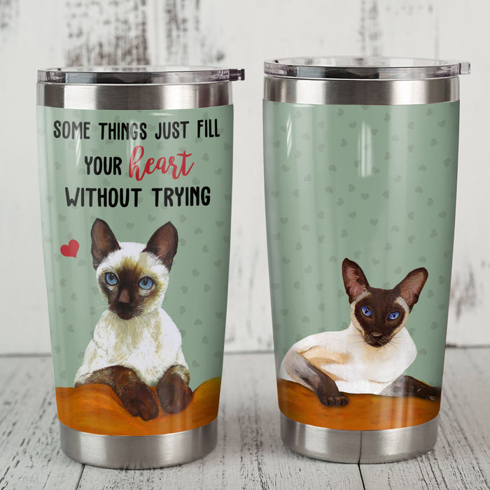 Siamese Cat Steel Tumbler MR1701 68O49 1