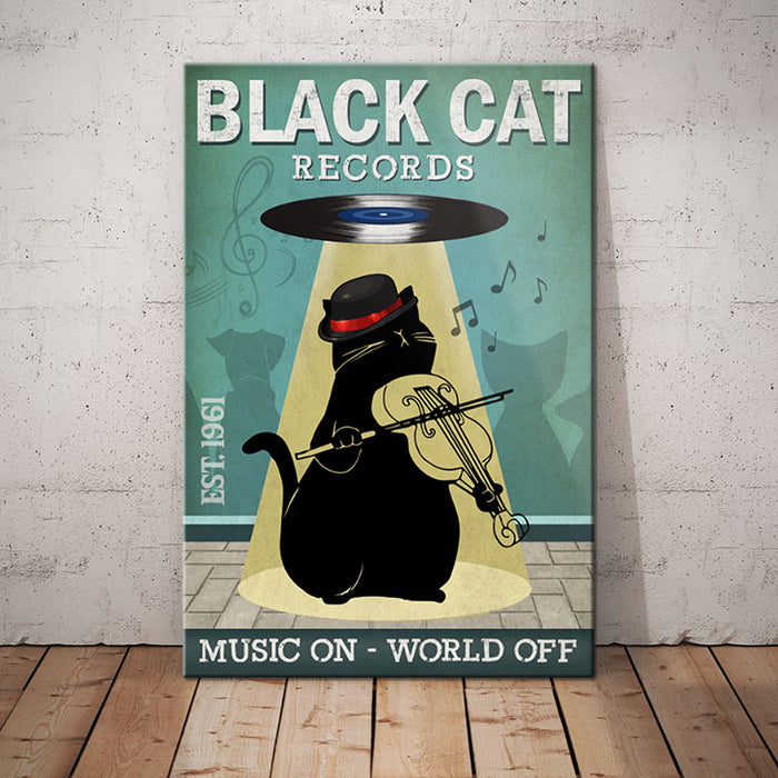 Black Cat Record Company Canvas MR0503 90O34 1