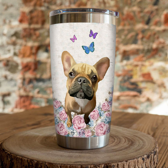 French Bulldog Steel Tumbler 1
