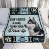 Husky Dog Fleece Blanket OCT2202 85O34 thumb 1