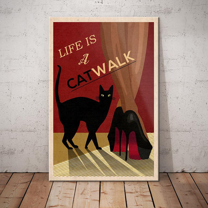 Black Cat Deco Canvas AP2104 95O57 1