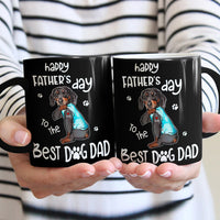 Dachshund Dog Dad  Black Mug MY83 95O36 thumb 1