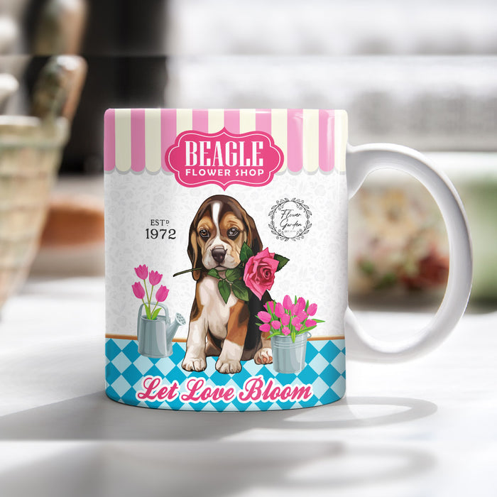 Beagle Dog Flower Shop Mug FB1804 85O53 1