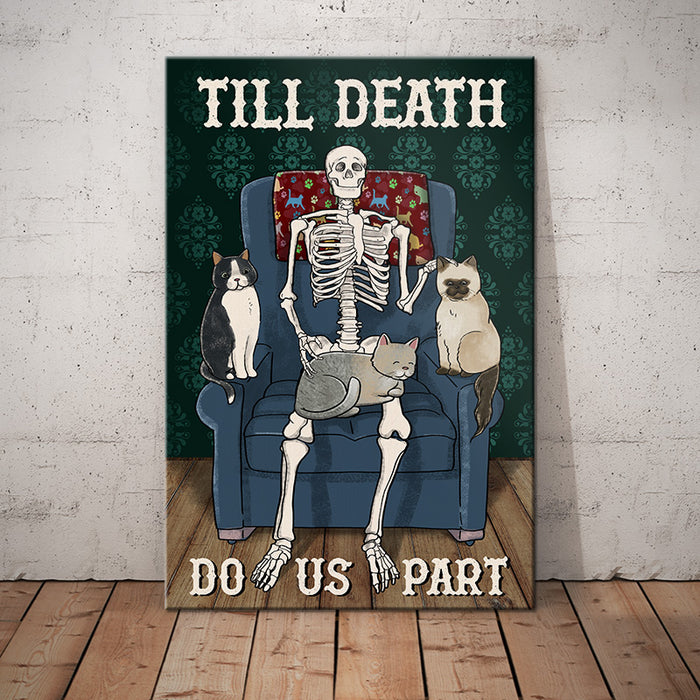 Cats And Skeleton Canvas MY111 90O61 1
