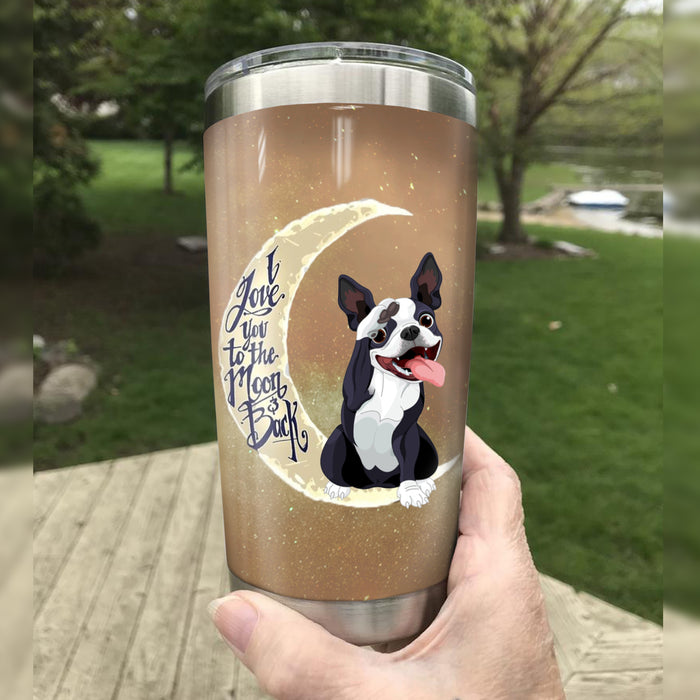 Boston Terrier Dog Steel Tumbler MR1204 69O31 1