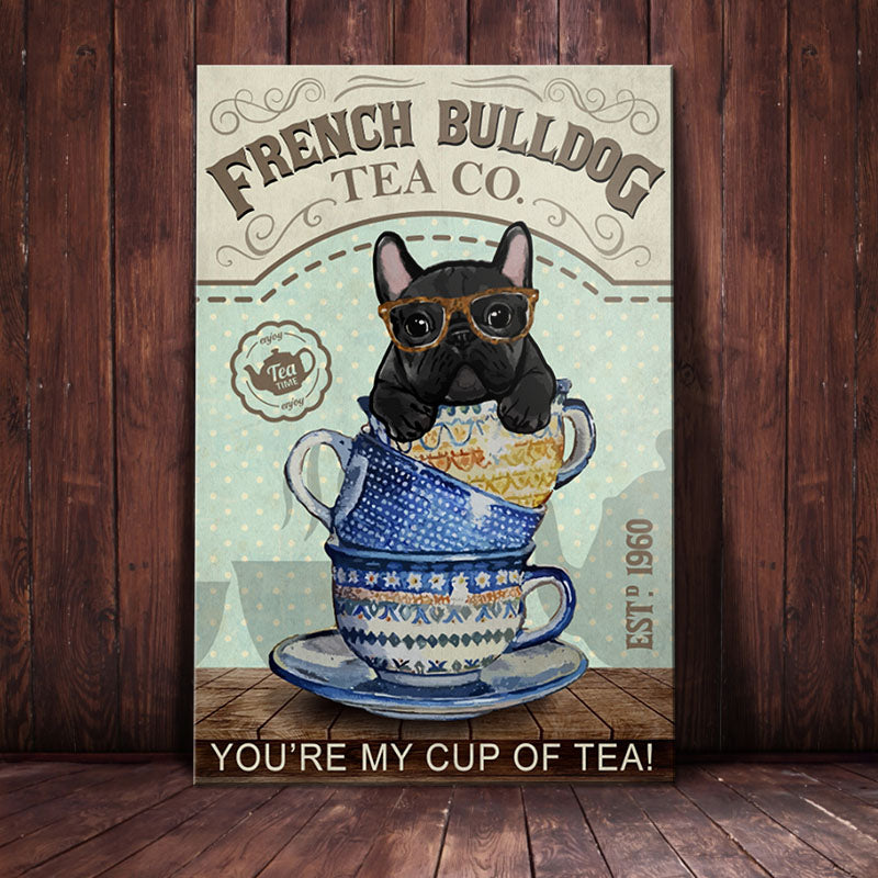French Bulldog Tea Company Canvas MR0504 67O34