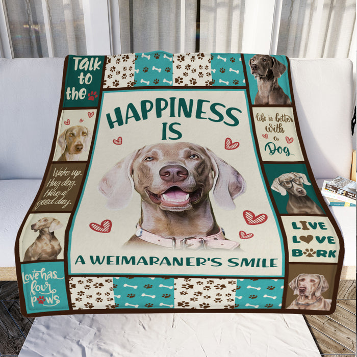 Weimaraner Dog Fleece Blanket MR0603 68O42 1