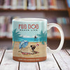 Pug Dog Beach Life Mug SMY136 67O53 1