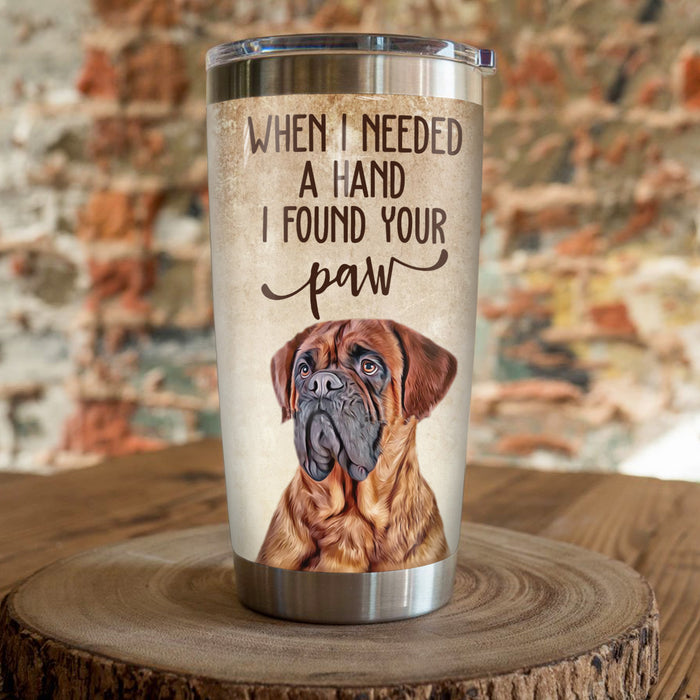 English Mastiff Dog Steel Tumbler MR0901 70O43 1