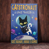 Black Cat Space Traveler Canvas MR1902 90O52 1