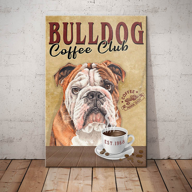 Bulldog Coffee Club Canvas FB2403 68O42