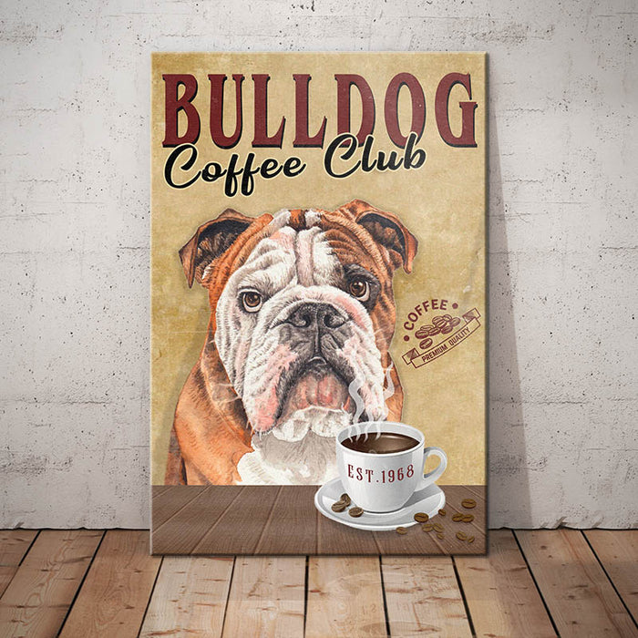 Bulldog Coffee Club Canvas FB2403 68O42 1