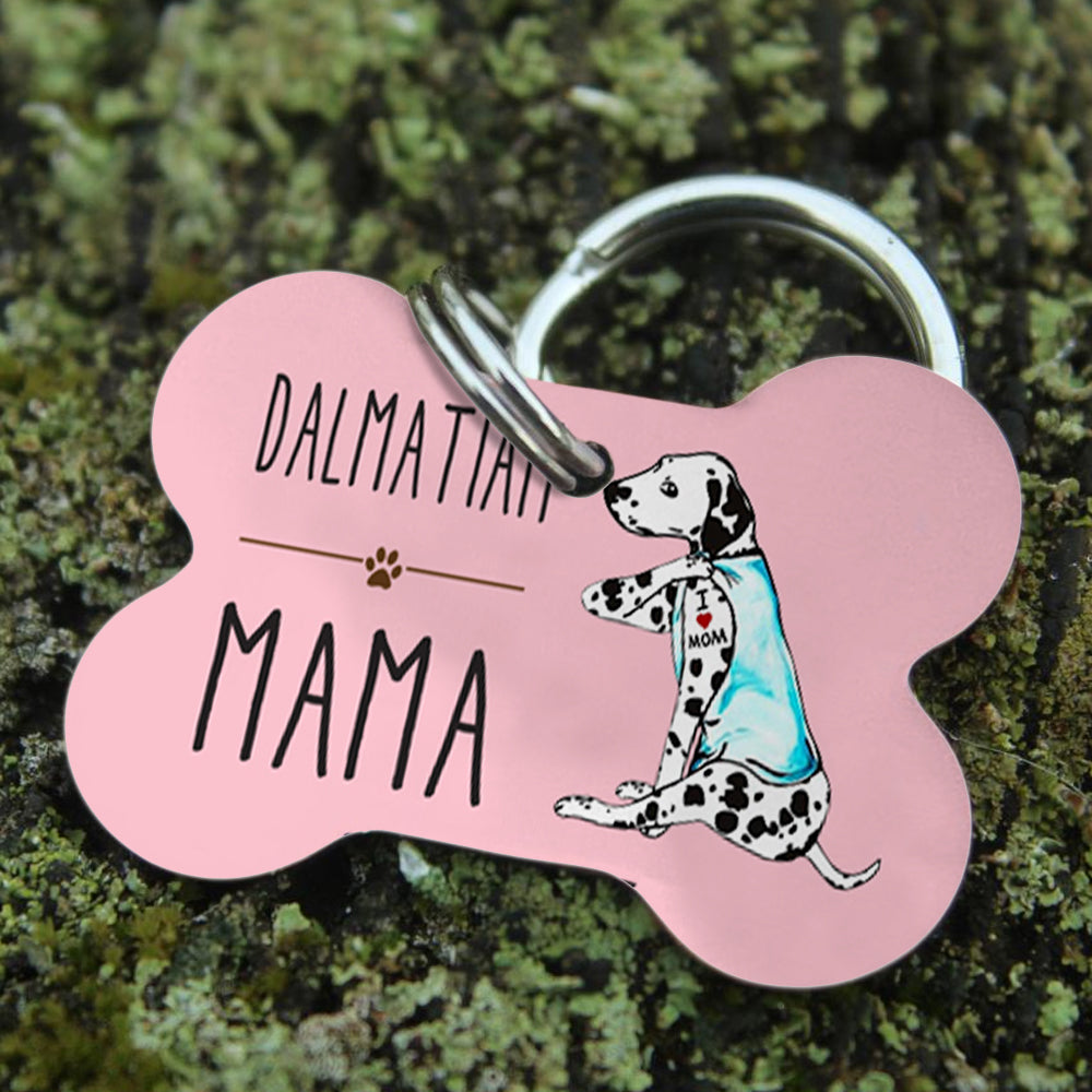 Dalmatian Dog Bone Pet Tag SAP1310 81O36