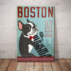 Boston Terrier Jazz Bar Canvas FB1110 85O60 1