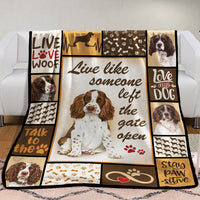 Spinger Spaniel Dog Fleece Blanket MR0502 81O49 thumb 1