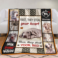 Weimaraner Dog Fleece Blanket MR0601 70O52 thumb 1