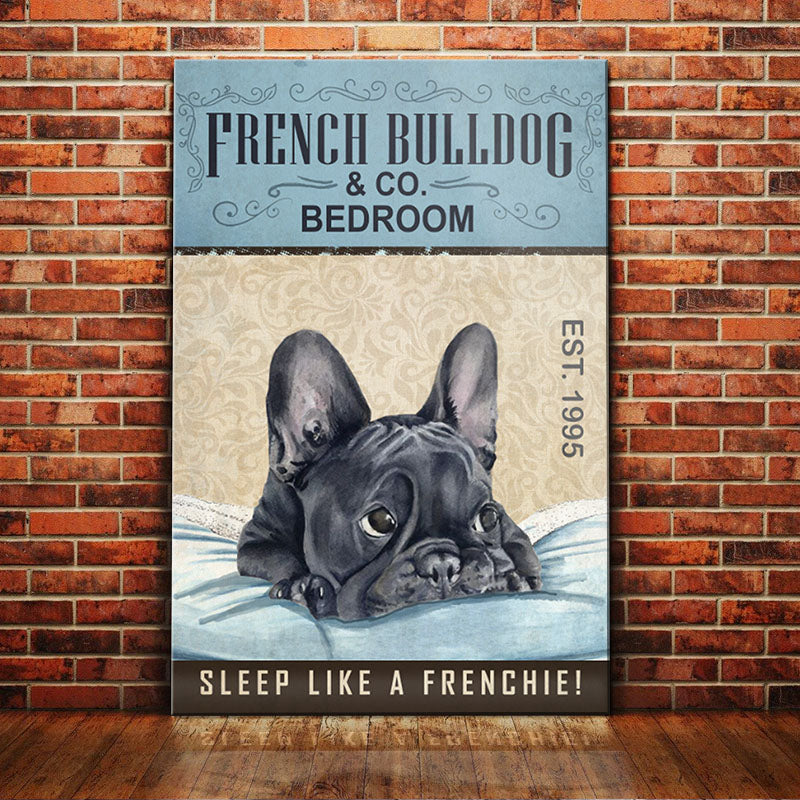French Bulldog Bedroom Company Canvas MR0204 73O34
