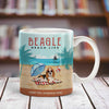 Beagle Dog Beach Life Mug SMY138 67O53 1