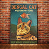 Bengal Cat Aquarium Store Canvas MR1001 67O58 1
