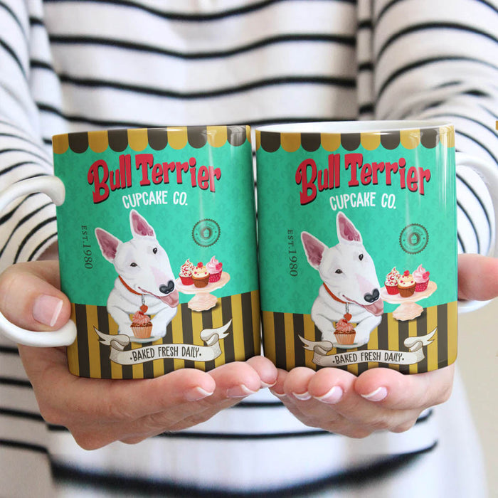 Bull Terrier Dog Cupcake Company Mug FB1701 67O42 1