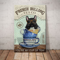 French Bulldog Tea Company Canvas MR0504 67O34 thumb 1