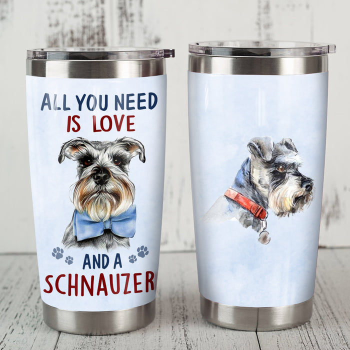 Schnauzer Dog Steel Tumbler MR1002 68O56 1