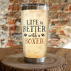 Boxer Dog Steel Tumbler FB0108 69O53 1