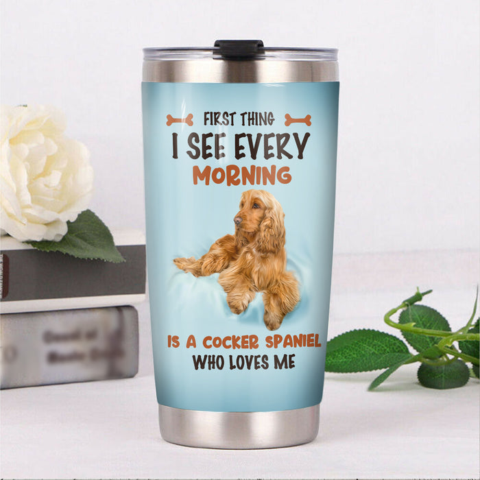 Cocker Spaniel Dog Steel Tumbler MR0705 70O49 1