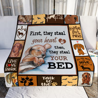 Dachshund Dog Fleece Blanket OCT1901 85O34 thumb 1