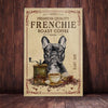 French Bulldog Coffee Company Canvas AP1802 74O57 1