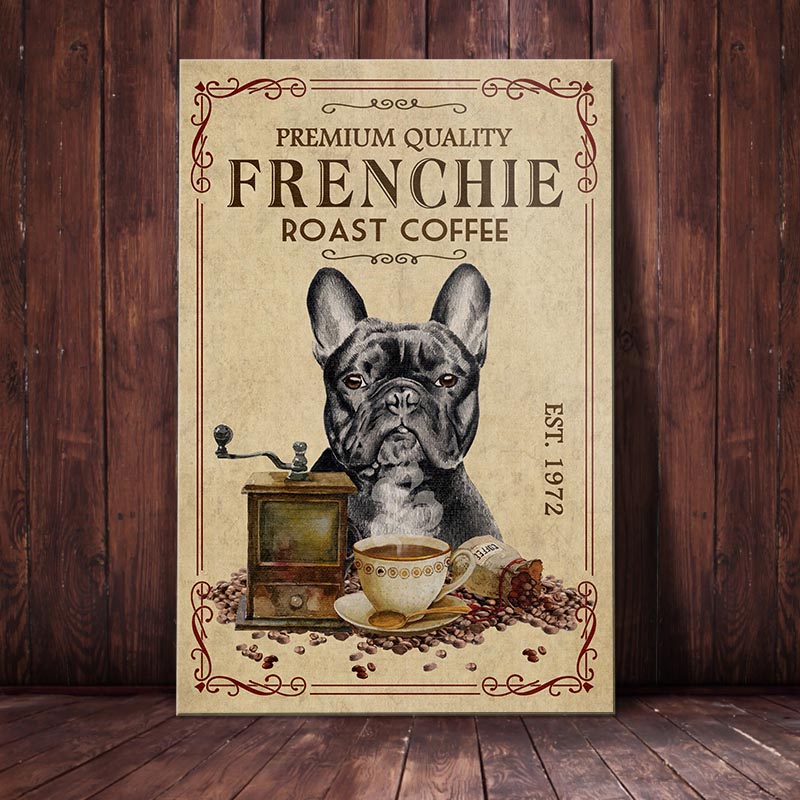 French Bulldog Coffee Company Canvas AP1802 74O57