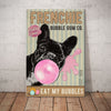 French Bulldog Bubble Gum Company Canvas FB1204 81O34 1