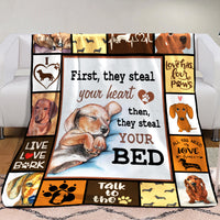 Dachshund Dog Fleece Blanket OCT1901 85O34 thumb 1