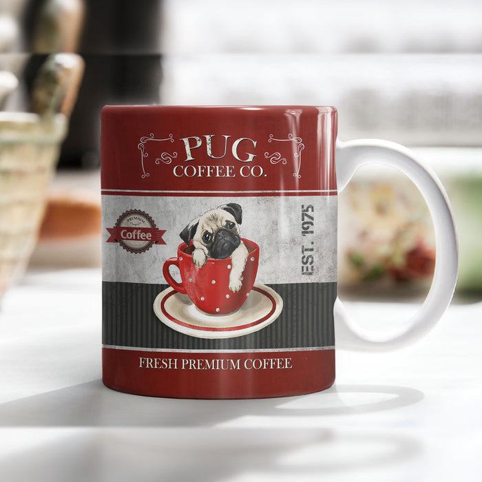 Pug Dog Coffee Company Mug FB0706 85O58 1