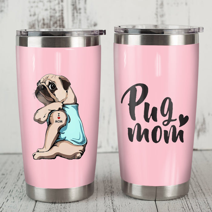 Pug Dog Steel Tumbler SAP0802 81O36 1