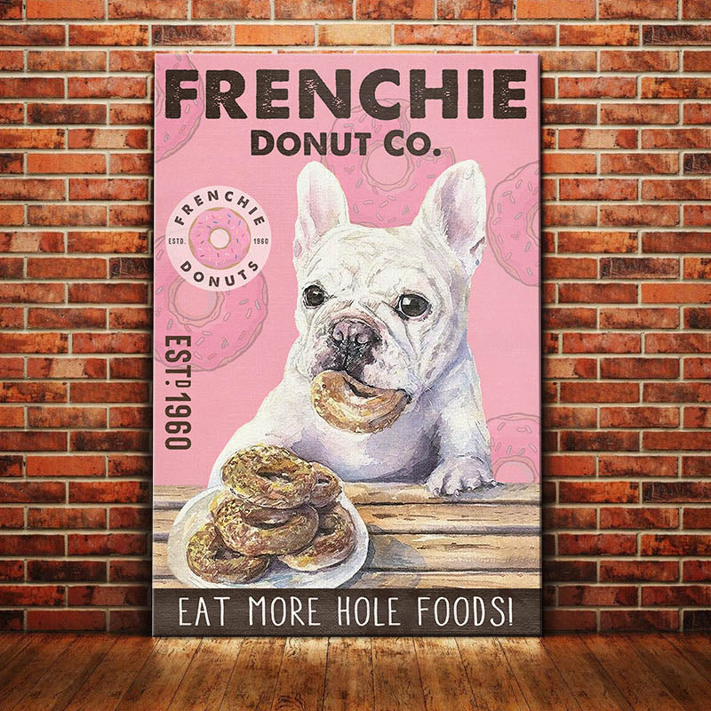 French Bulldog Donut Company Canvas AP2203 67O36