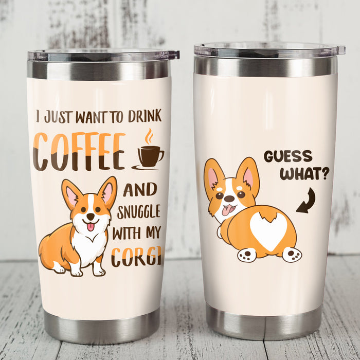 Corgi Dog Steel Tumbler FB0405 67O52 1