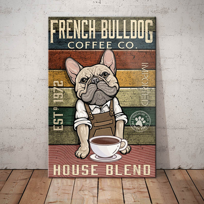 French Bulldog Coffee Company Canvas FB1107 87O60 1
