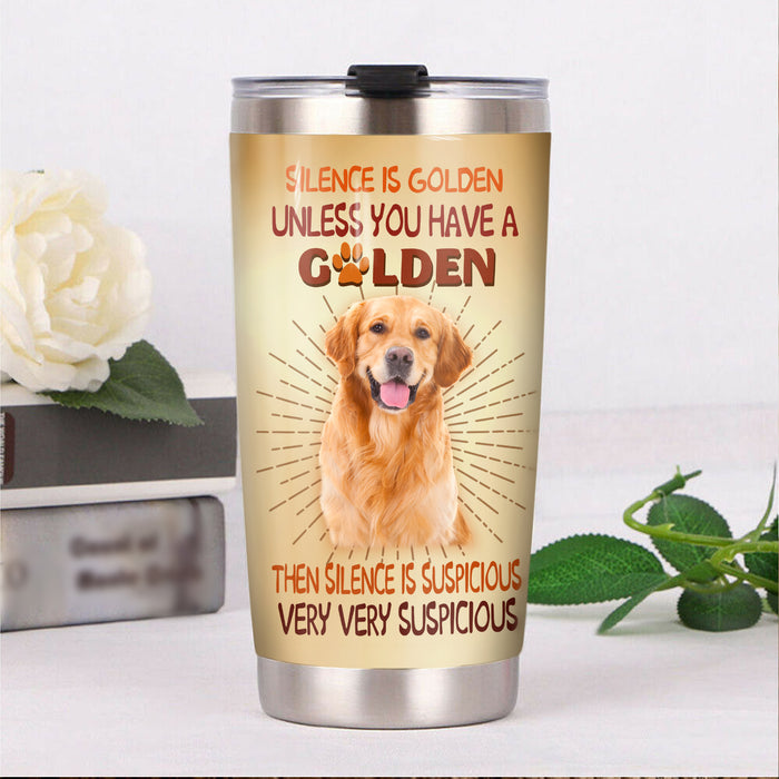 Golden Retriever Dog Steel Tumbler FB0603 69O50 1