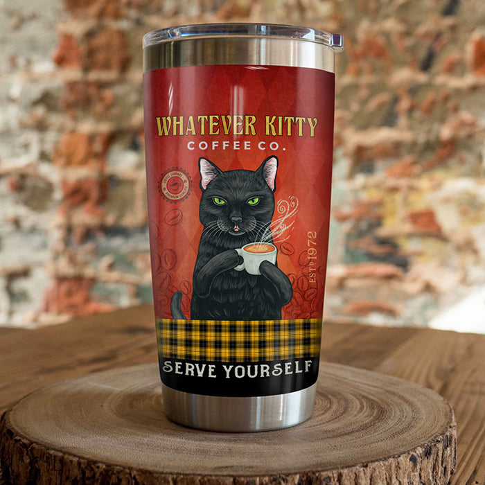 Black Cat Coffee Company Steel Tumbler SFB2003 87O53 1