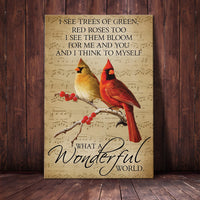 Cardinal Couple Canvas MY132 87O58 thumb 1