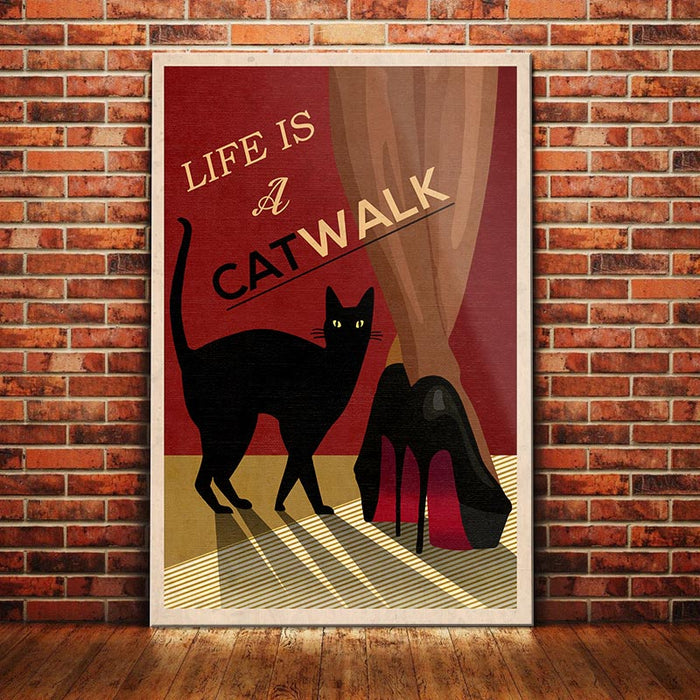 Black Cat Deco Canvas AP2104 95O57 1