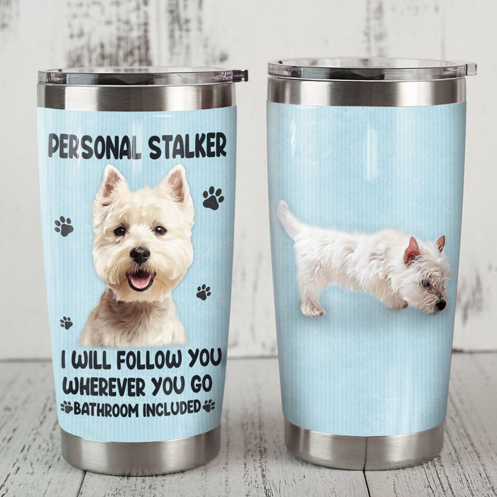 Westie Dog Steel Tumbler MR1107 69O52 1