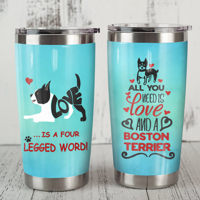 Boston Terrier Dog Steel Tumbler FB0502 73O52 1