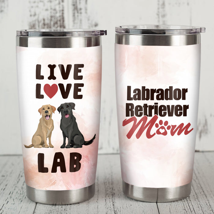 Labrador Retriver Dog Steel Tumbler MY161 73O36 1