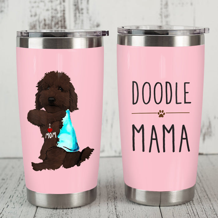 Chocolate Goldendoodle Dog Steel Tumbler SAP2908 81O36 1