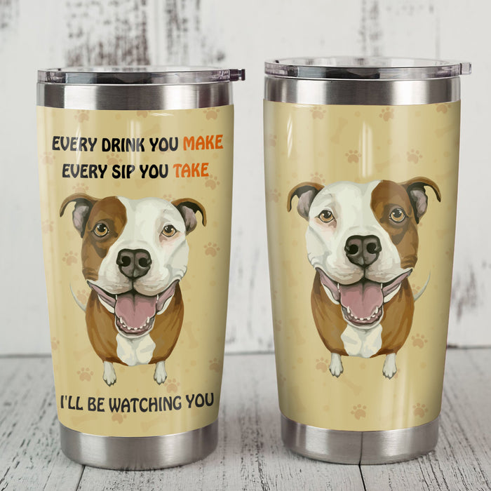Pitbull Dog Steel Tumbler MR1003 68O51 1
