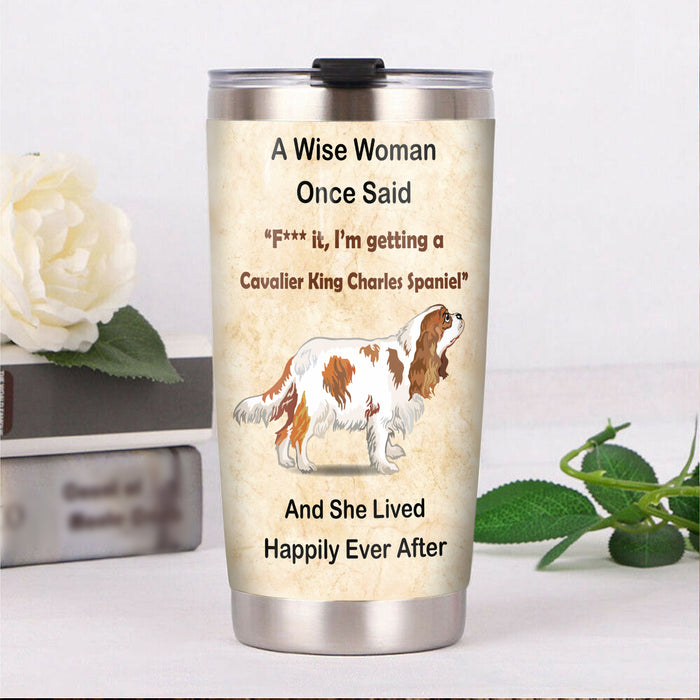 Cavalier King Charles Spaniel Dog Steel Tumbler FB1005 69O42 1